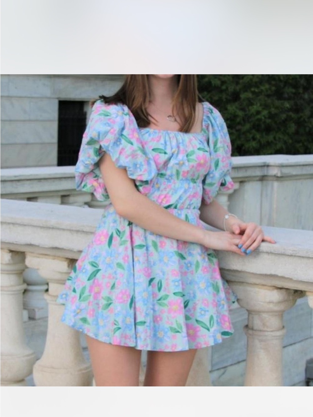 Puff sleeve Floral Off-Shoulder dress
